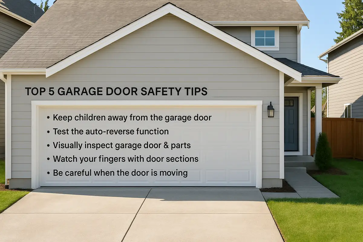 Top 5 Garage Door Safety Tips Every Homeowner Should Know | Olympic Garage Door Repair