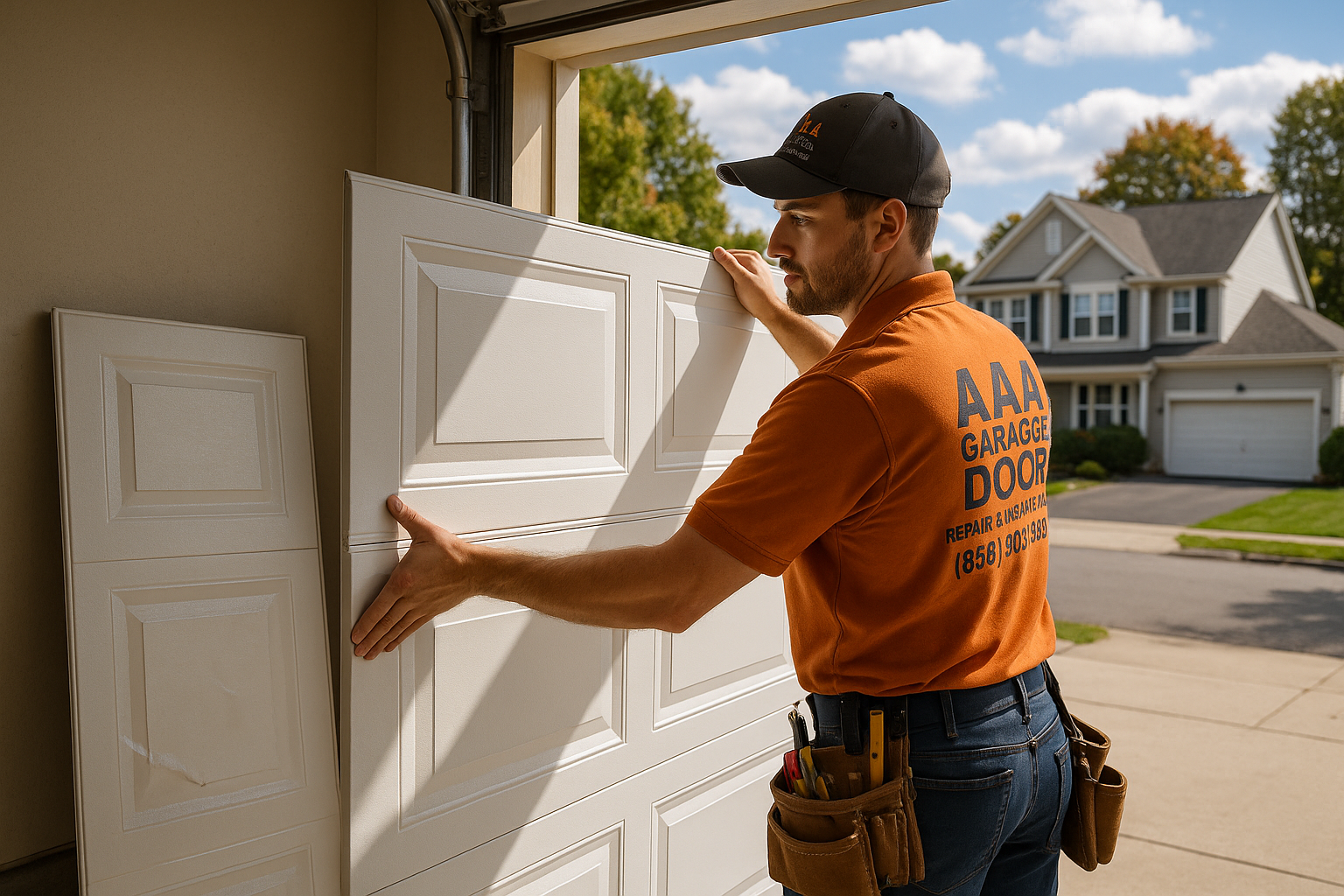 Garage Door Panel Replacement service in Dunstable