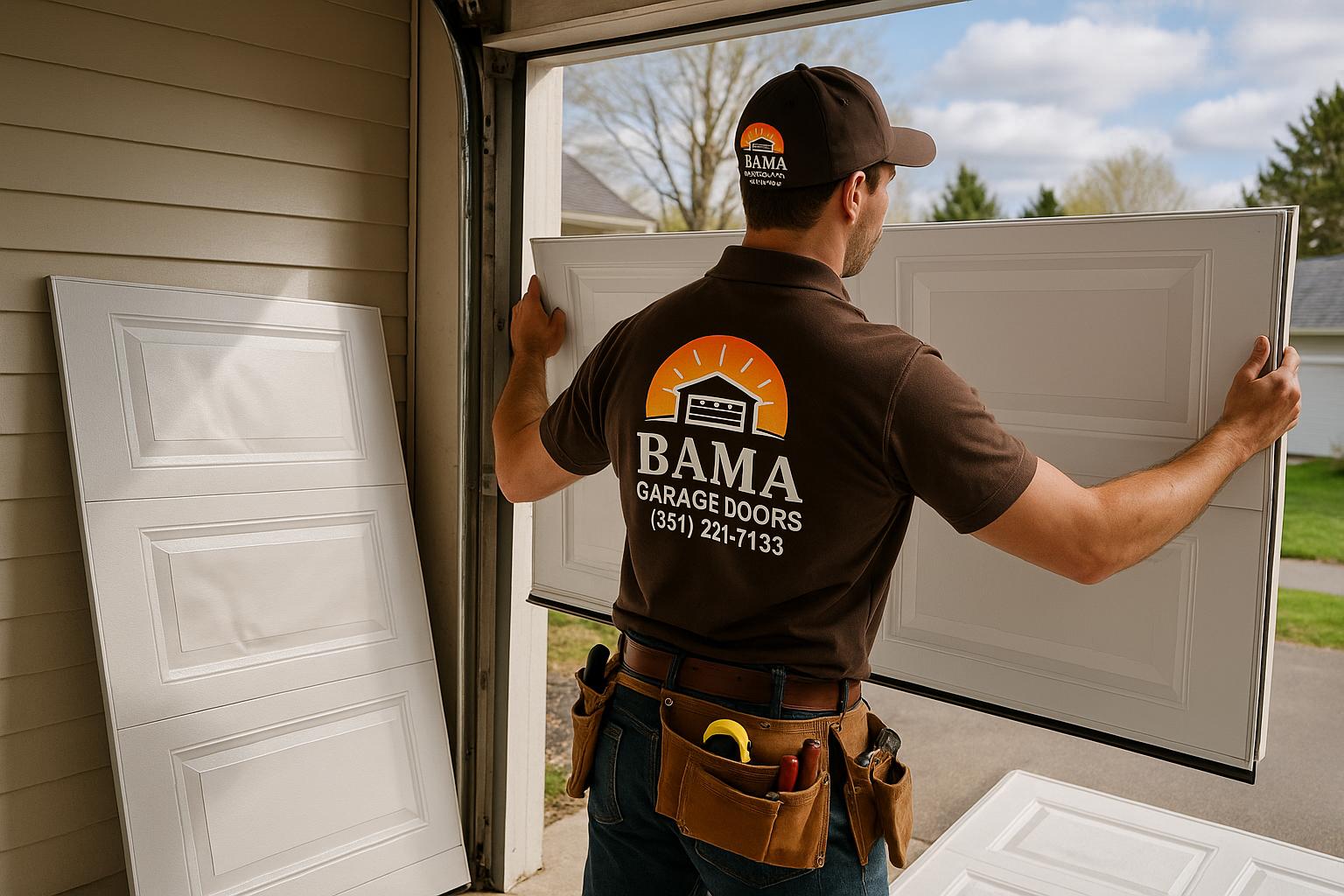 Garage Door Panel Replacement service in Reading