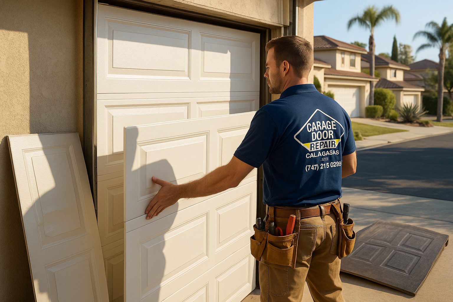 Garage Door Panel Replacement service in Sterling