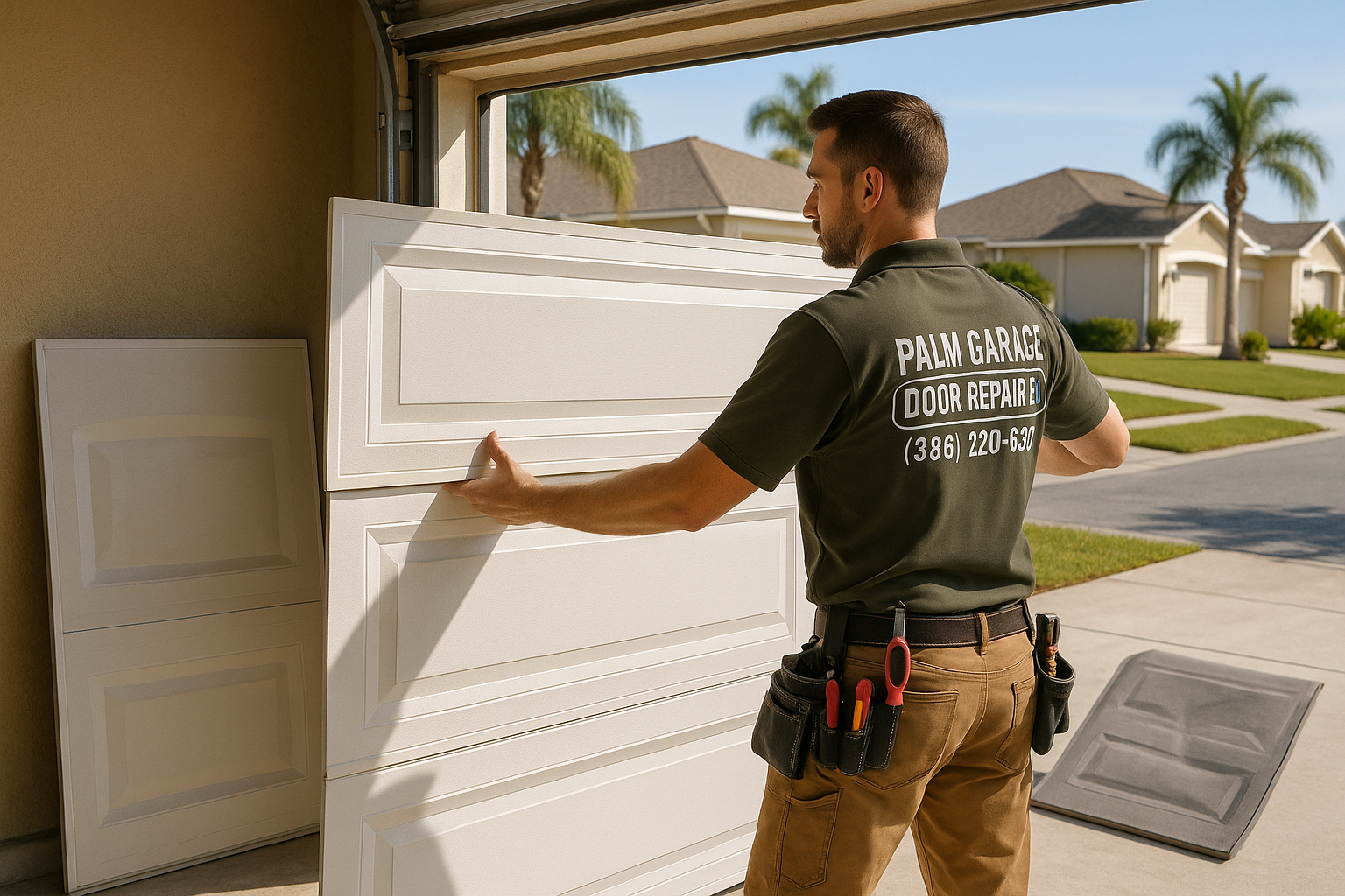 Garage Door Panel Replacement service in Tyngsborough