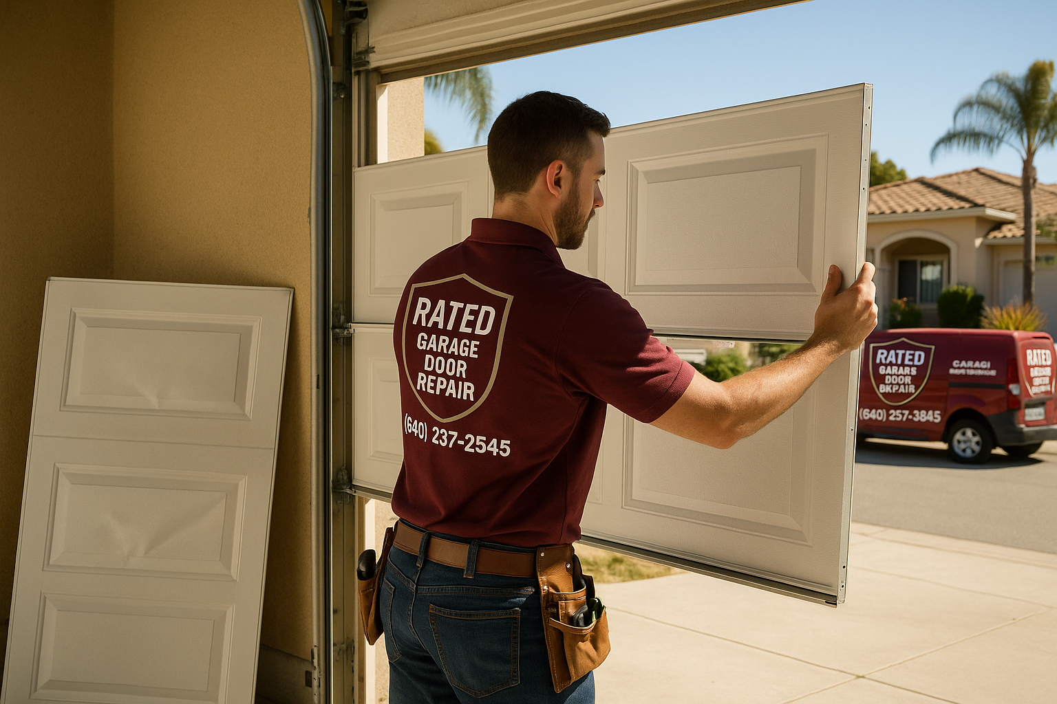 Garage Door Panel Replacement service in West Townsend