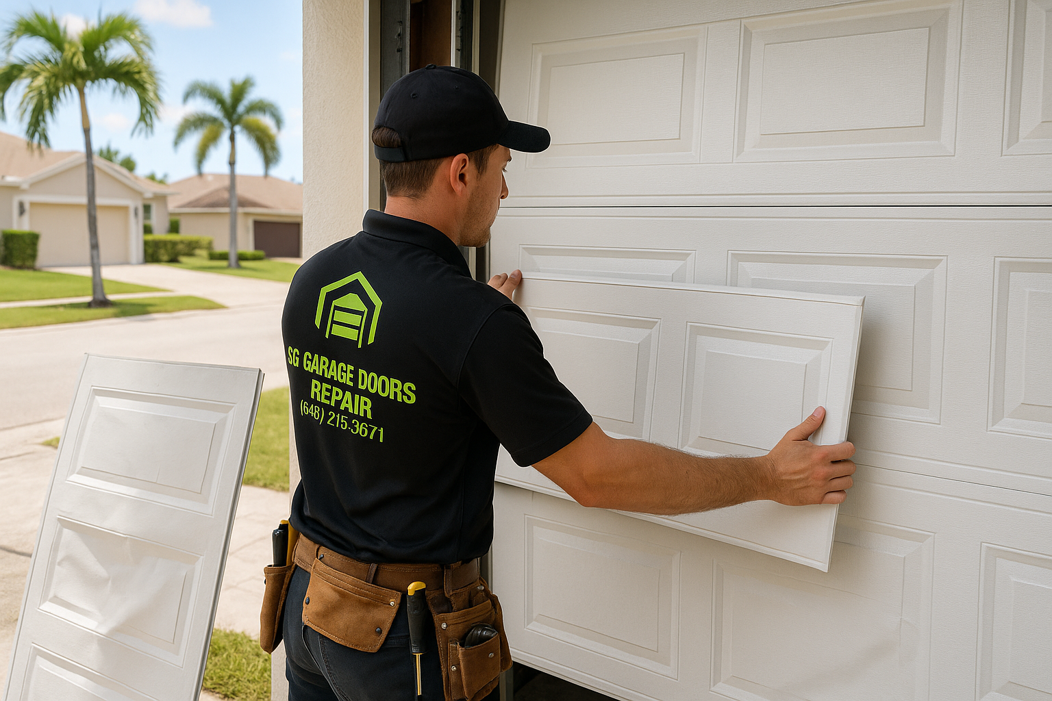 Garage Door Panel Replacement service in Billerica