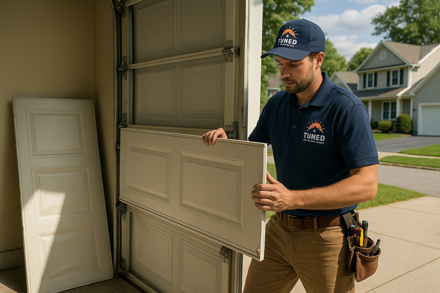 Garage Door Panel Replacement service in Methuen