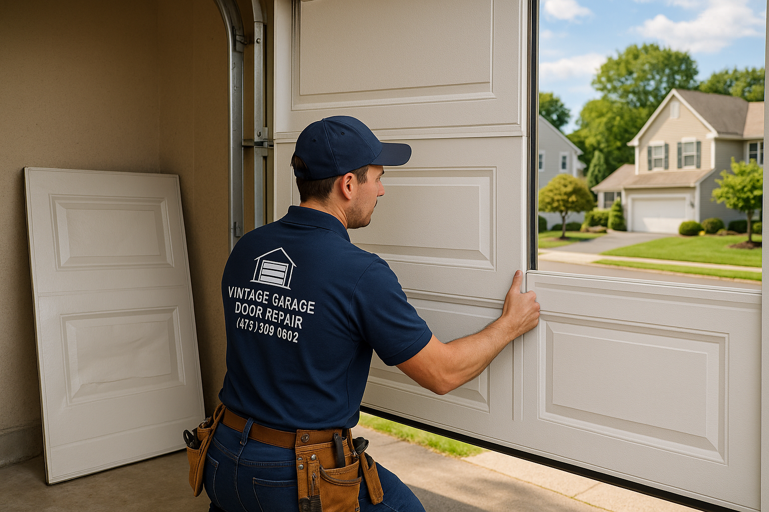 Garage Door Panel Replacement service in Maynard