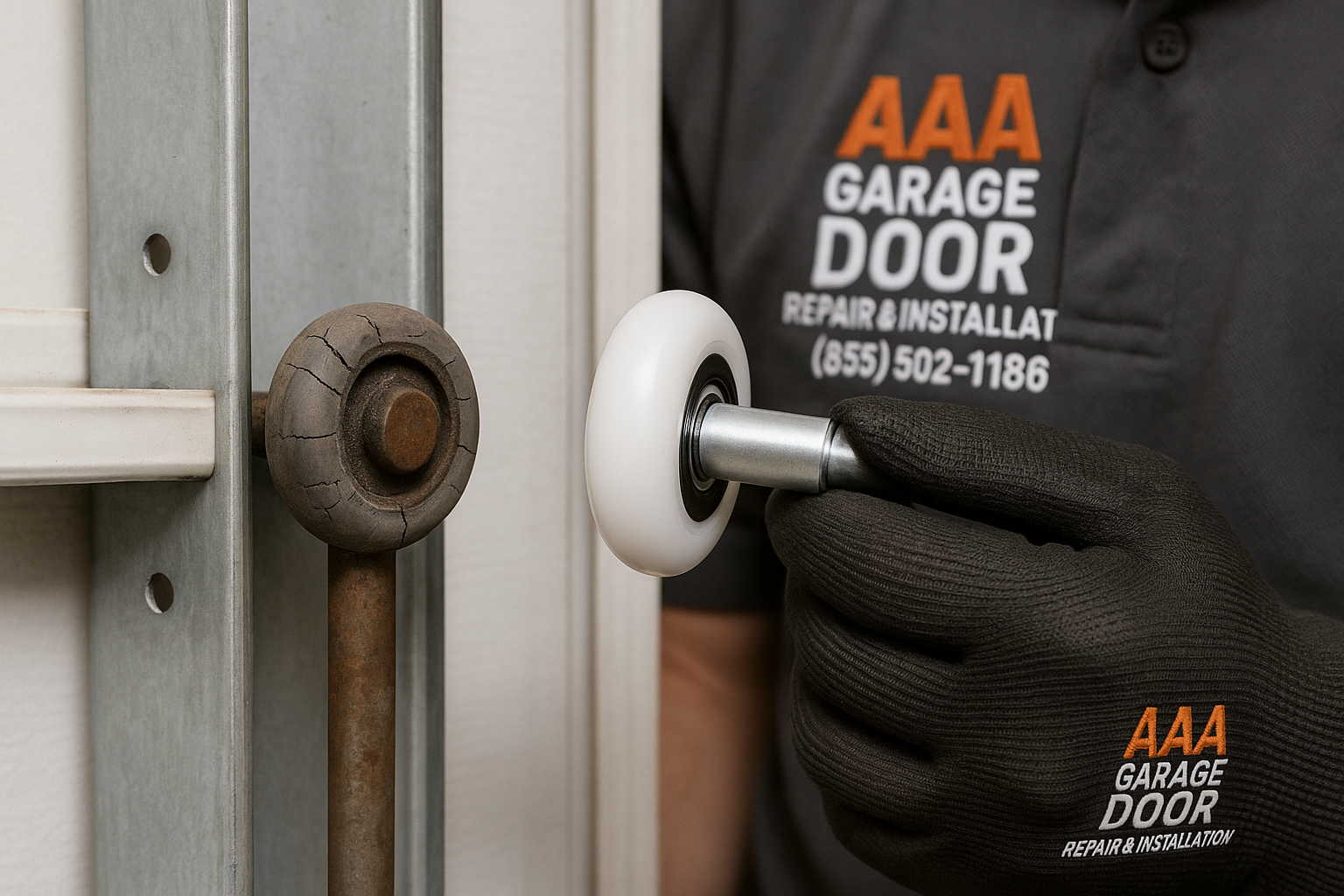 Garage Door Roller Replacement service in Hollis