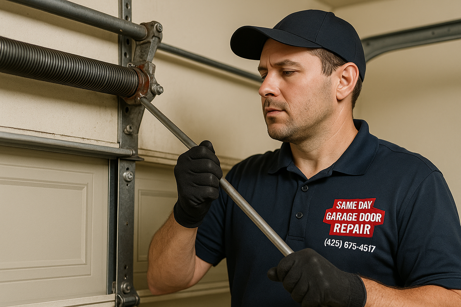 Garage Door Spring Repair service in Wayland